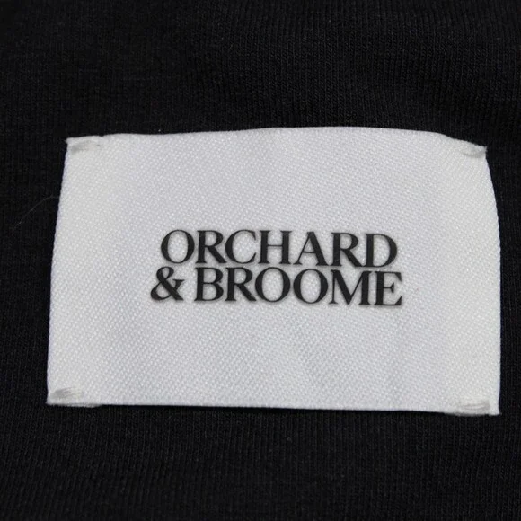 Orchard & Broome NWT Hester Full Zip Sweatshirt Size XXL In Black Cotton Blend